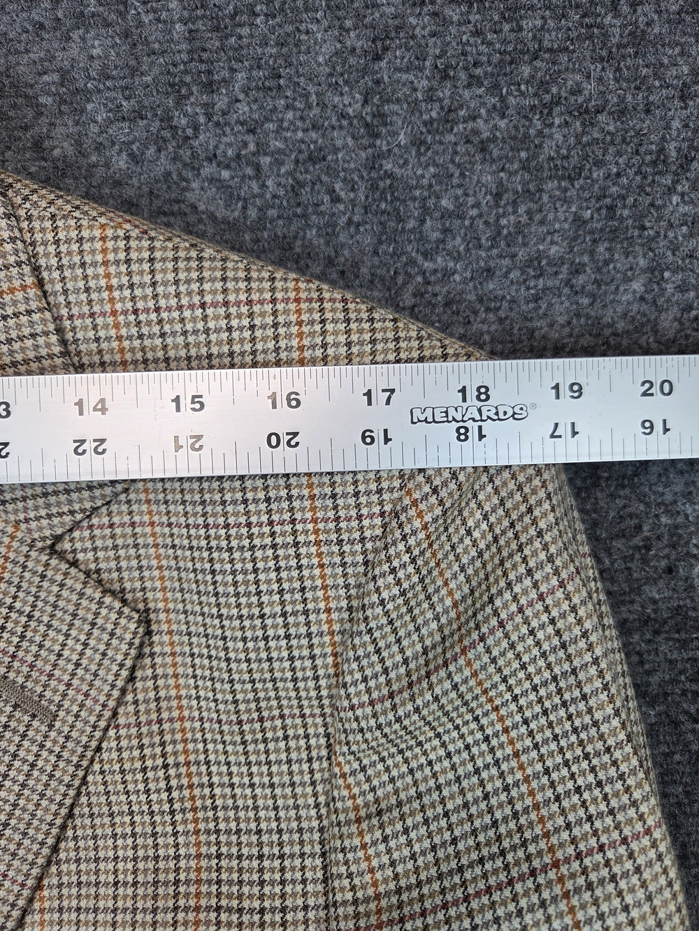 Brooks Brothers Men's 40S‎ Wool Houndstooth Blazer - Tan & Brown - Picture 7 of 12